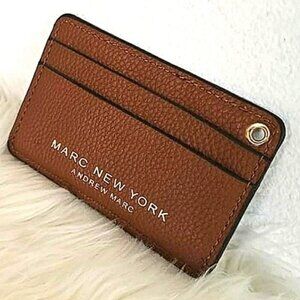 Andrew Marc Genuine Leather Vertical Section Wallet Card Holder